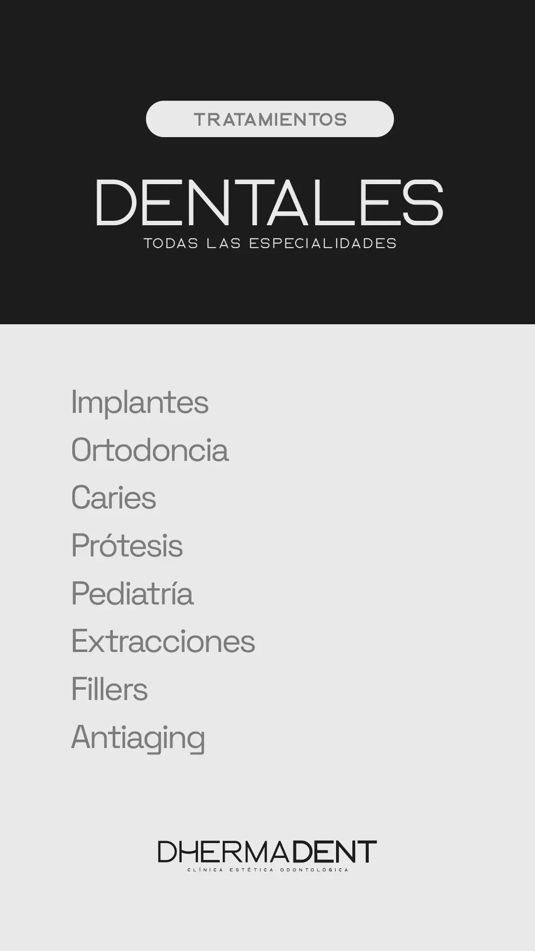 Especialidades dentales de Dhermadent